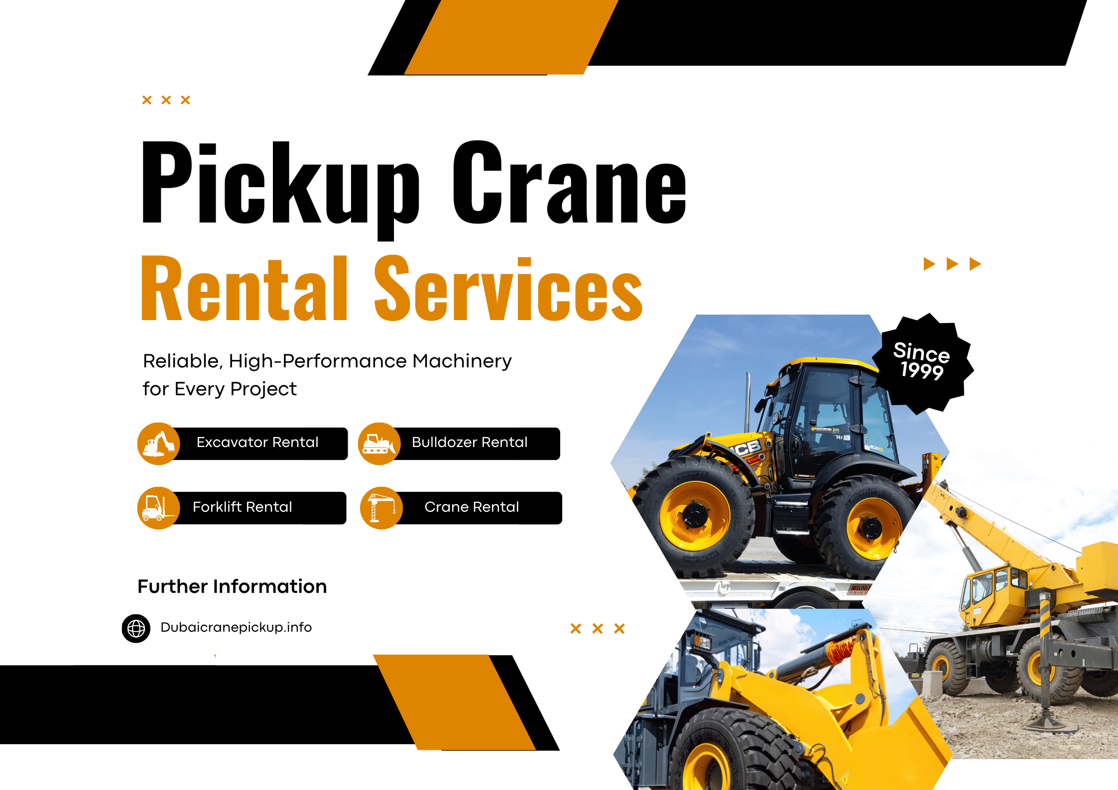 pickup crane rental Dubai