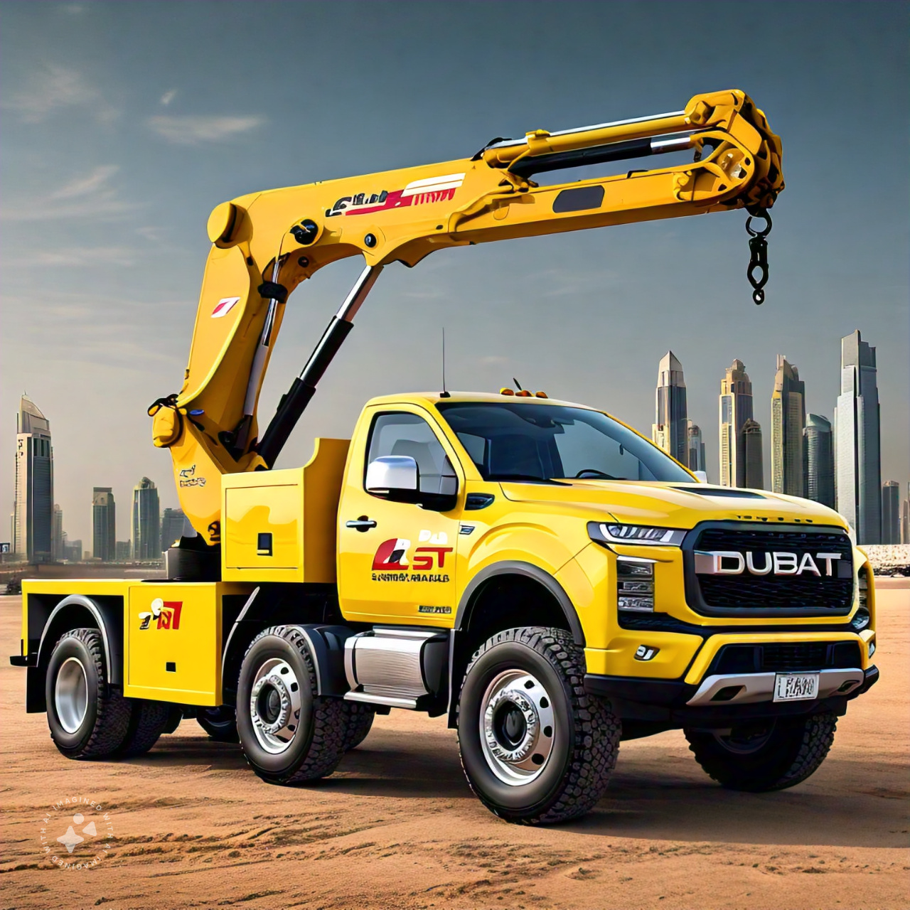 7 ton pickup crane rental dubai