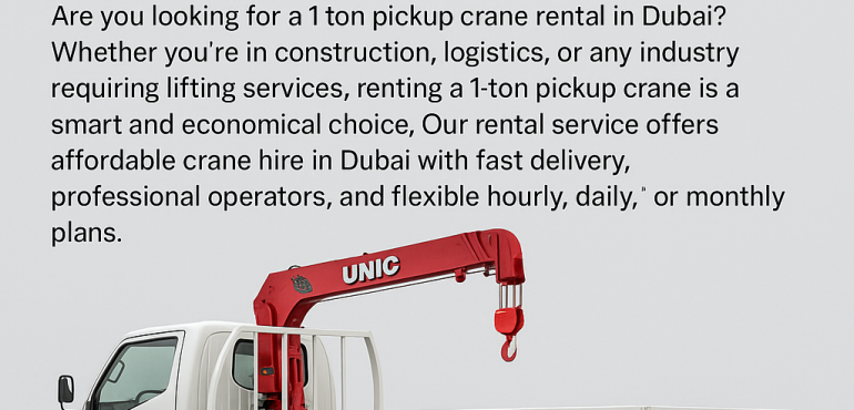 1 Ton Pickup Crane Rental