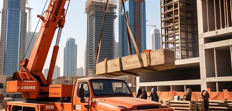 8 Ton Pickup Crane Rental in Dubai