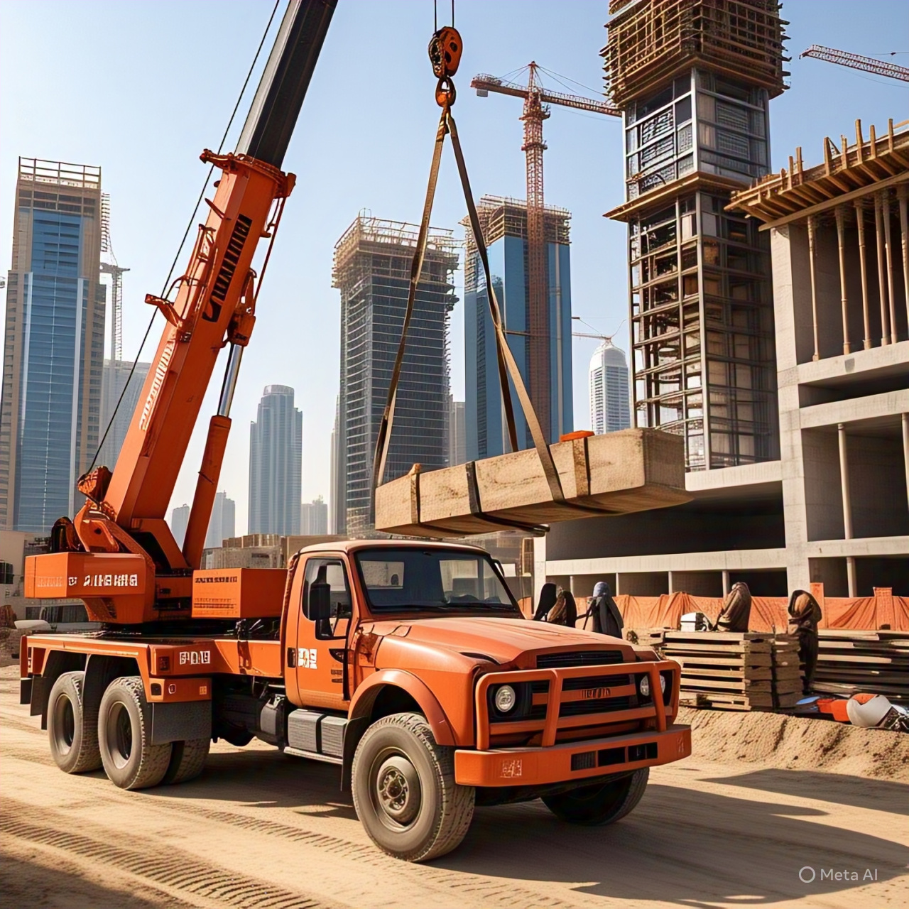 8 Ton Pickup Crane Rental in Dubai