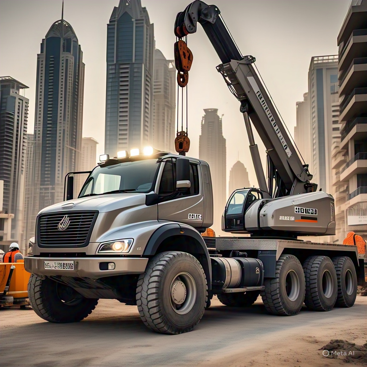 9 Ton Pickup Crane Rental in Dubai