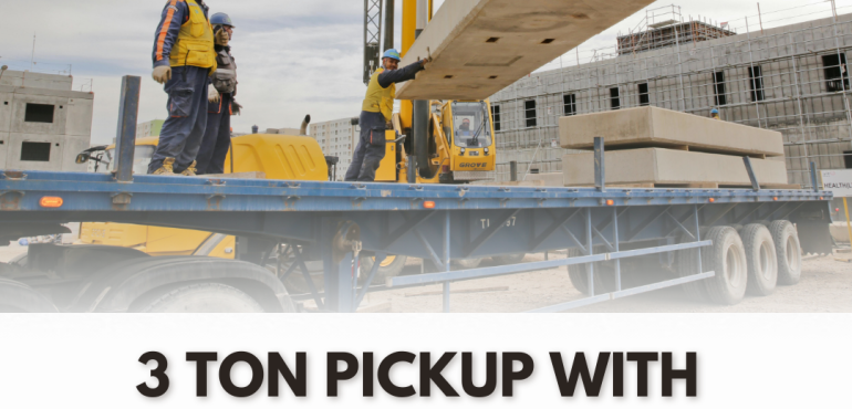 3 ton pickup with crane rental