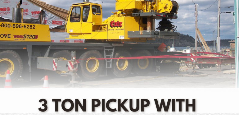 3 ton pickup with crane