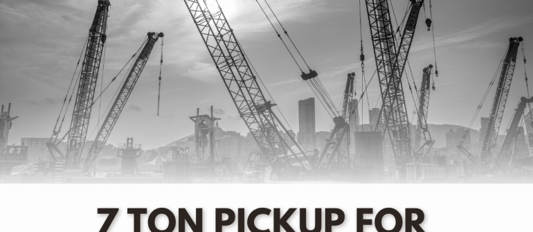 7 Ton Pickup for Rent in Dubai – Heavy Transport Made Easy
