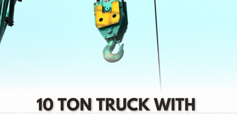 10 ton truck with crane