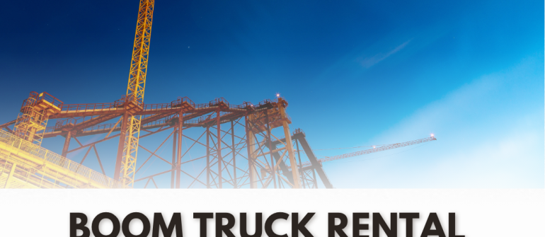 Boom Truck Rental in UAE – Safe and Efficient Lifting for Every Industry
