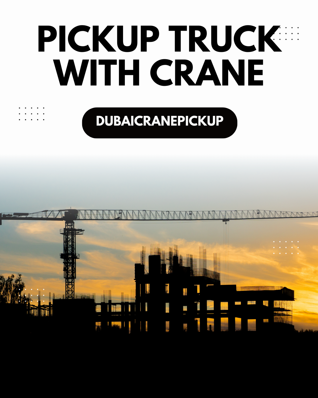 Pickup Truck with Crane Rental in Dubai – Reliable Lifting & Transport Solutions