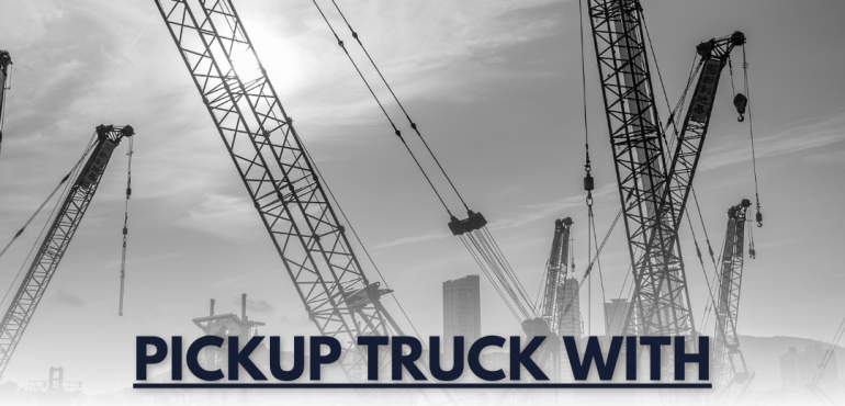 pickup truck with crane