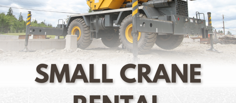 Small Crane Rental in Dubai – Affordable Lifting Solutions in the UAE