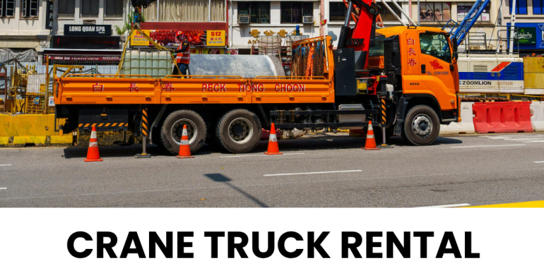 crane truck rental Dubai with operator